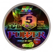 Шнур для риболовлі, EOS Power Super PE, 100м, перетин 0,12мм